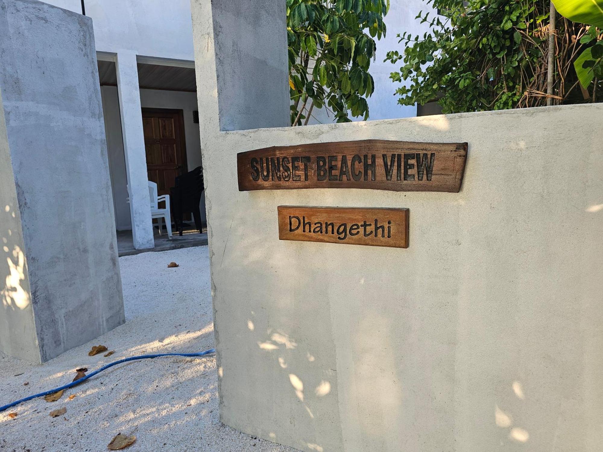 Sunset Beach View Dhangethi Exteriör bild